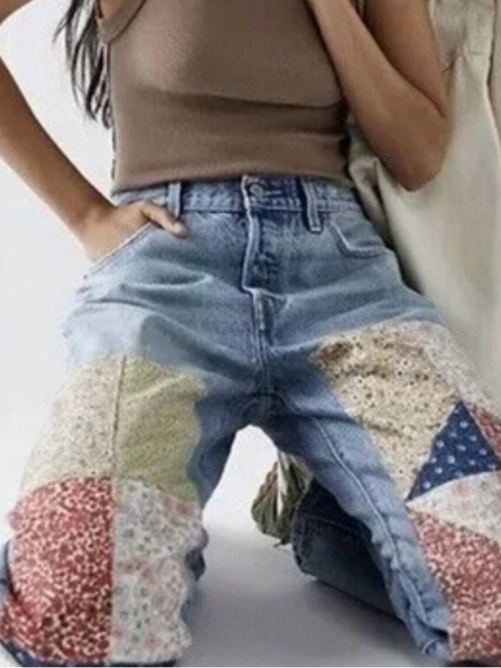 Levi's 501 150th Anniversary 90s Patchwork Jeans Road Tripping | Size 27 x 32 - Picture 2 of 12